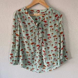 RARE Anthropologie Moulinette Soeurs Mushroom Toadstool Blouse 4